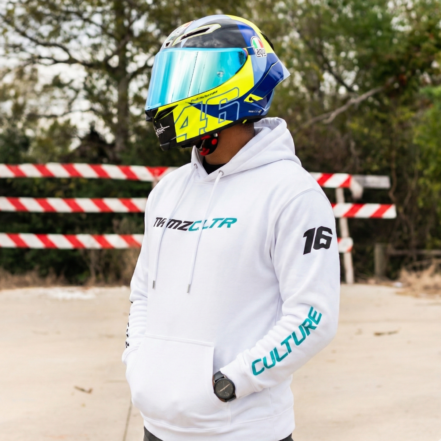 Infamouz Culture® Honk for Wheelie Hoodie White