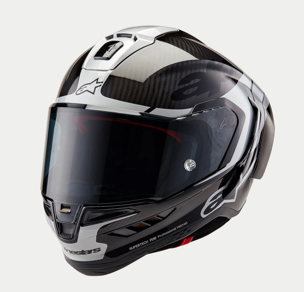 Supertech R10 Helmet - Element - Carbon/Silver/Black