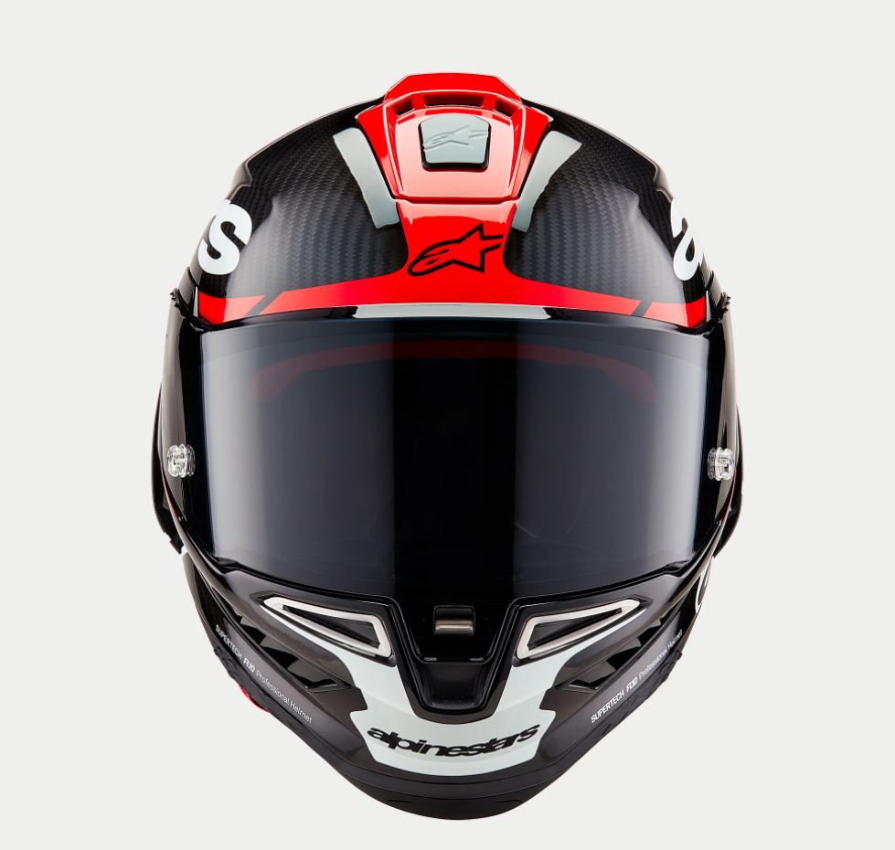 Supertech R10 Helmet - Element - Carbon/Red/White